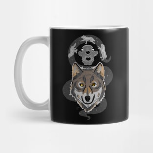 Wolf with Skull and Stars "The Ancestors Are Running" Mug